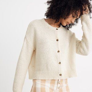 Madewell Deville Cardigan Sweater in Cloud Lining